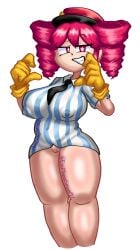 1girls 2d 2d_(artwork) areola_bulge areolae areolae_visible_through_clothing artist_name belly big_breasts big_thighs blouse bottomless breasts cameltoe cleft_of_venus clothed clothed_female clothing curvaceous curvy curvy_female curvy_figure erect_nipples exposed_pussy eyelashes fat_breasts female female_only fully_clothed gloves hat hips_wider_than_shoulders huge_breasts huge_thighs kasane_teto kasane_teto_(sv) large_breasts large_thighs looking_at_viewer mesmerizer_(vocaloid) mesmerizer_teto mv_character navel navel_visible_through_clothes necktie nipple_bulge nipples nipples_visible_through_clothing plump plump_breasts plump_thighs pussy pussy_lips red_eyes red_hair shiny_clothes shirt shirt_only smile solo solo_female sparkling_eyes striped_shirt synthesizer_v thick_thighs thighs tight_clothing tight_shirt transparent_background twin_drills utau vagina voluptuous voluptuous_female wide_hips