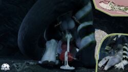 16:9 anal anal_penetration animal_genitalia animal_penis balls big_balls big_penis bodily_fluids breath cave cum cum_in_ass cum_inside cum_while_penetrated doggystyle dominant dominant_male duo ejaculation equine_genitalia equine_penis erection feet felkin feral flared_penis from_behind_position fur genital_fluids genitals growling gwyardon hands-free hi_res hindpaw horn hybrid_genitalia hybrid_penis internal knot knotted_equine_penis knotted_penis leaking_cum male male/male male_penetrated male_penetrating mammal mythological_creature mythology nude onomatopoeia open_mouth orgasm paws penetration penis pinned sex shaking skoll_isbjorn_(character) solskoll sound_effects submissive submissive_male tail text tongue tongue_out trembling widescreen