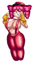 1girls 2d 2d_(artwork) areola_bulge areola_slip areolae areolae_visible_through_clothing artist_name belly big_breasts big_thighs blouse breasts cameltoe clothed clothed_female clothing curvaceous curvy curvy_female curvy_figure erect_nipples eyelashes fat_breasts female female_only fully_clothed gloves hat high-waist_pants high_waisted_pants hips_wider_than_shoulders huge_breasts huge_thighs kasane_teto kasane_teto_(sv) large_areolae large_breasts large_thighs looking_at_viewer mesmerizer_(vocaloid) mesmerizer_teto mv_character navel navel_visible_through_clothes nipple_bulge nipples nipples_visible_through_clothing pants plump plump_breasts plump_thighs pulling_suspenders pussy pussy_lips red_eyes red_hair shiny_breasts shiny_clothes shiny_skin shirtless smile solo solo_female sparkling_eyes suspenders synthesizer_v thick_thighs thighs tight_clothing tight_pants topless transparent_background twin_drills utau voluptuous voluptuous_female wide_hips