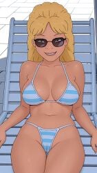 ai_generated bikini breasts cameltoe king_of_the_hill looking_at_viewer luanne_platter sunglasses thighs