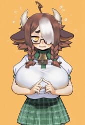 1girl 1girls 2026 2d 2d_(artwork) 2d_artwork ahoge ai ai-created ai_art ai_assisted ai_generated alternate_costume animal_ears animal_humanoid bangs big_ass big_breasts big_butt big_hair big_thighs blush blushing braid braided_hair braids breasts breasts_bigger_than_head brown_hair choker cleavage cosplay cow_ears cow_girl cow_horns cowbell curvy curvy_body curvy_female curvy_figure digital_art digital_drawing digital_drawing_(artwork) digital_media digital_media_(artwork) digital_painting_(artwork) embarrassed embarrassed_female eyebags female female_focus female_only freckles freckles_on_face glasses hair hikikomori horns huge_breasts humanoid humanoid_female kemonomimi large_breasts messy_hair milf milf_body millie_(sugartwist) monster_girl multicolored_hair neet neet_girl oc original original_art original_artwork original_character original_characters otaku pale pale-skin pale-skinned_female pale_skin pale_skinned_female plaid_skirt roleplay school_uniform schoolgirl schoolgirl_uniform shirt short_hair short_skirt short_sleeves shortstack shy skirt solo solo_female solo_focus sugartwist sweat sweatdrop sweating sweaty thick thick_ass thick_butt thick_eyebrows thick_hips thick_legs thick_thighs top_heavy twin_braids twinbraids white_bangs white_hair white_shirt wide_hips wide_thighs yellow_eyes
