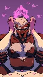 absurd_res anal anal_penetration anthro bear body_hair chest_hair fernando_burr first_person_view genitals hi_res humanoid_genitalia humanoid_penis looking_at_viewer male male/male male_anthro mammal nipples overweight overweight_anthro overweight_male penetration penis ralphie_bipurr thekinkybear
