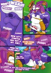 2026 absurd_res anal anal_penetration anthro anthro_on_anthro anthro_penetrated anthro_penetrating anthro_penetrating_anthro anus balls belly belt belt_buckle big_butt big_nose big_the_cat black_nose brown_belt buckle butt clothing comic detective dialogue dipodid domestic_cat duo english_text erection eyes_closed fang_the_hunter fedora felid feline felis footwear fur genitals hat headgear headwear hi_res huge_butt inspection jerboa male male/male mammal moan multicolored_body multicolored_fur multiple_scenes onomatopoeia overweight overweight_anthro overweight_male penetration penile penile_penetration penis penis_in_ass purple_balls purple_body purple_eyes purple_fur purple_penis rodent sandals sega sex shoes size_difference small_top_big_bottom sonic_the_hedgehog_(series) sound_effects stirrup_thigh_socks striped_body striped_fur stripes text tinydevilhorns white_belly white_body white_fur white_mouth white_sclera
