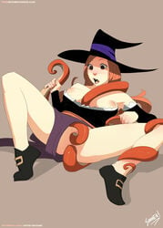 anal anal_sex anus areolae big_breasts blush breasts clothed_sex clothing double_penetration dragon's_crown female large_breasts long_hair nipples open_mouth panties panties_aside penetration pussy red_hair sex sillygirl sinner sorceress_(dragon's_crown) spread_legs tentacle tentacle_grab tentacle_sex vaginal_penetration