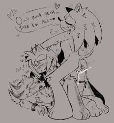 1girl 2boys amy_rose creampie crying cum cum_in_pussy cum_inside ear_twitch from_behind_position furry furry_only hedgehog mmf_threesome moaning pawpads paws saliva_string shadow_the_hedgehog sketch sonic_(series) sonic_the_hedgehog sonic_the_hedgehog_(series) tailwag tears thighhighs threesome vaginal_penetration vaginal_sex wagging_tail