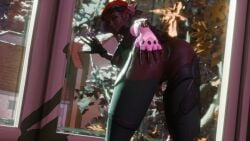 1girls 3d anus ass bent_over big_ass blizzard_entertainment dark-skinned_female dark_skin female female_only overwatch presenting_hindquarters pussy sierra_(overwatch) solo tagme_(artist)