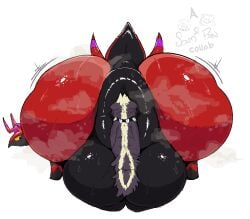 2026 anthro anus artist_collaboration baal_(motleymephitid) balls big_anus big_balls big_butt bodily_fluids butt cakedupdwagon carapace collar duo excessive_musk face_in_anus face_in_ass feral fluffy fluffy_tail forced fur generation_5_pokemon genitals glistening glistening_body horn huge_anus huge_balls huge_butt hyper hyper_anus hyper_balls hyper_butt hyper_genitalia looking_back male male/male mammal mephitid motleymephitid musk nintendo pokemon pokemon_(species) puffy_anus purple_body purple_fur questionable_consent scolipede separated_balls shaded size_difference skunk spiked_collar spikes squish sweat sweaty_anus sweaty_balls sweaty_butt sweaty_genitalia tail white_body white_fur wobbling