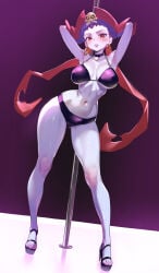 1girls bikini female life_is_pi pirate pirate_hat pole pole_dancing risky_boots shantae swimsuit tagme thick_thighs