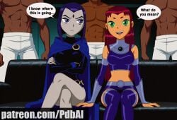 ai_generated blacked meme meme_reference pdbai raven_(dc) raven_(teen_titans) starfire tagme teen_titans