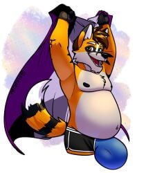 aegosexual_pride_colors alpha_channel anthro areola asexual_pride_colors belly big_bulge black_areola black_body black_ear_tips black_fur black_nipples black_nose black_stripes brown_hair bulge detailed_bulge dipstick_ears dipstick_tail ear_markings flag flag_(object) fur hair haraak heterochromia hi_res hikari0n holding_flag holding_object huge_bulge humanoid_hands hyper hyper_bulge lgbt_pride lgbt_pride_month looking_at_viewer male markings multicolored_ears navel nipples orange_body orange_fur overweight overweight_anthro overweight_male pride pride_colors ring_(marking) ringed_tail smile striped_body striped_fur striped_markings striped_tail stripes tail tail_markings tan_body tan_fur text translation_request white_inner_ear white_tail_tip