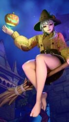 1girls 2024 2026 3d 3d_(artwork) animated blender blonde_female blonde_hair broom broom_riding broomstick dashyarts detailed_background dress epic_games female female_focus female_only fortnite fortnite:_battle_royale halloween headwear hi_res high_quality high_resolution highres lexa_(fortnite) lexa_hexbringer_(fortnite) light-skinned_female light_skin looking_at_viewer loop low-angle_view no_panties no_sound no_underwear outdoors outside petite petite_body petite_female pose posing presenting presenting_pussy pumpkin pussy pussy_lips pussy_peek red_eyes short_playtime shorter_than_10_seconds showing_off sitting skirt slim_waist small_breasts smile smiling tagme topwear upskirt vagina video viewed_from_below watermark witch witch_hat