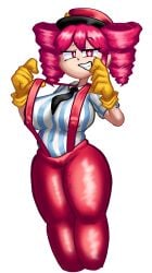 1girls 2d 2d_(artwork) areola_bulge areolae areolae_visible_through_clothing artist_name belly big_breasts big_thighs blouse breasts cameltoe clothed clothed_female clothing curvaceous curvy curvy_female curvy_figure erect_nipples erect_nipples_under_clothes eyelashes fat_breasts female female_only fully_clothed gloves hat high-waist_pants high_waisted_pants hips_wider_than_shoulders huge_breasts huge_thighs kasane_teto kasane_teto_(sv) large_breasts large_thighs looking_at_viewer mesmerizer_(vocaloid) mesmerizer_teto mv_character navel navel_visible_through_clothes necktie nipple_bulge nipples nipples_visible_through_clothing pants plump plump_breasts plump_thighs pulling_suspenders pussy pussy_lips red_eyes red_hair shiny_clothes shirt smile solo solo_female sparkling_eyes striped_shirt suspenders synthesizer_v thick_thighs thighs tight_clothing tight_pants tight_shirt transparent_background twin_drills utau voluptuous voluptuous_female wide_hips