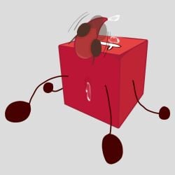 anal_juice battle_for_dream_island battle_for_dream_island_again bfb bfdi bfdia blocky_(bfdi) cum handjob object_shows stroking_penis tentacle_penis