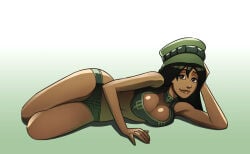 1girls 2011 artist_request avatar_legends avatar_the_last_airbender big_breasts black_hair breasts cleavage dark-skinned_female dark_skin female female_only large_breasts nickelodeon solo tagme_(artist) ying_(avatar)