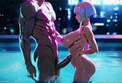 1girl 2d 2d_(artwork) 2d_animation ai_generated animated anime anime_style big_breasts breasts curvy curvy_figure cyberpunk:_edgerunners david_martinez_(edgerunners) happy_sex intimate love lovelacea lucyna_kushinada nipples perfect_body presenting puffy_nipples romantic_couple romantic_sex sweat uncensored vaginal_penetration video voluptuous voluptuous_female