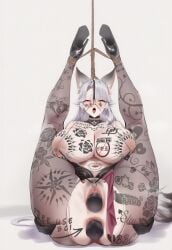 ai_generated bbc_only_tattoo bbc_tattoo bnwo bondage dildo_in_ass dildo_in_pussy fox_girl free_use harem_girl longyan_(snowbreak) qos qos_tattoo queen_of_spades queen_of_spades_tattoo slutty_female snowbreak:_containment_zone sperm_tattoo tagme tattoo tattoos