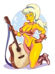 breasts panties tagme the_simpsons wide_hips yellow_skin zeshgolden