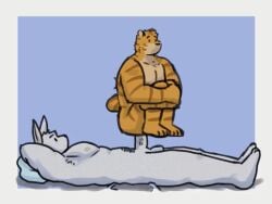 2026 4:3 anal anal_penetration animated anthro balls duo erection felid feline fur genitals joelamayaff lagomorph leporid loop male male/male mammal meme multicolored_body multicolored_fur muscular muscular_anthro muscular_male nipples nude orange_body orange_fur pantherine penetration penis pillow rabbit sex simple_background simple_eyes sitting sitting_on_another sitting_on_penis spinning spinning_on_penis stripes tail tan_body tan_fur tiger vein veiny_penis white_body white_fur widescreen