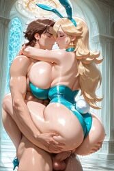 ai_generated anakin_skywalker bunny_girl nintendo princess_rosalina rosalina star_wars