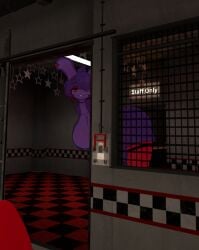 bent_forward bonfie bonfie_(cryptia) cryptiacurves door doorway fnaf fnia huge_ass huge_breasts vrchat vrchat_avatar