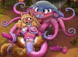 2026 3_toes 5_fingers 6_eyes anthro anthro_on_feral anthro_penetrated aquatic areola bestiality big_breasts biped black_body black_ears black_fur black_markings black_nose black_pawpads blonde_hair blue_eyes blush boots bound breasts canid canine cephalopod claws clitoris clothed clothed_anthro clothed_female clothing clothing_on_ground coleoid condom condom_crusader_(series) condom_suit costume detailed_background digital_media_(artwork) duo eyemask eyewear fangs feet female female_anthro female_penetrated feral feral_penetrating feral_penetrating_anthro fingers firecat footwear fox front_view fur fur_markings genitals gloves grass hair handwear hero interspecies kitsune_youkai latex latex_boots latex_clothing latex_footwear latex_gloves latex_handwear latex_skinsuit leg_markings legs_tied long_hair looking_at_another looking_at_partner looking_back looking_back_at_another looking_back_at_partner lying male male/female male_feral male_penetrating male_penetrating_female mammal markings mask mollusk multi_eye multicolored_body multicolored_fur nipples nubbed_tentacles octopodiform octopus on_back on_ground open_mouth orange_body orange_fur orange_tail pawpads penetration pink_areola pink_body pink_boots pink_clitoris pink_clothing pink_eyes pink_footwear pink_gloves pink_handwear pink_mask pink_nipples pink_tentacles pink_vulva plant purple_body red_tongue rubber_lass safe_sex sex sexual_barrier_device shoes skinsuit smile snout socks_(marking) spread_legs spreading superhero superhero_costume tail teeth tentacle_around_breast tentacle_in_vagina tentacle_penetration tentacle_sex tentacles tentacles_around_legs tight_clothing toe_claws toes tongue tongue_out torn_clothing translucent translucent_clothing vaginal vaginal_penetration vulva wearing_condom whiskers white_body white_breasts white_fur