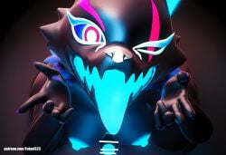 3d ai_generated anthro fortnite furry futaais23 futanari highwire_(fortnite) naked nipples nude pack_leader_highwire penis tongue tongue_out wolf wolf_girl