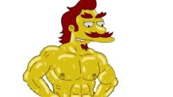 20th_century_studios abs accurate_art_style biceps dilf edit editfag groundskeeper_willie hands_on_hips huge_pecs long_hair looking_down male male_only moustache muscles muscular muscular_male nipple_piercing nipples red_hair screencap screenshot_edit smile smirk soul_patch the_simpsons transparent_background unknown_artist wet yellow_body yellow_skin