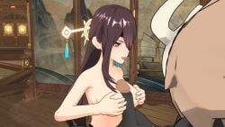 beidou_(genshin_impact) genshin_impact hilichurls_(species) penis pine_nsfw sex