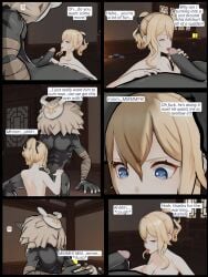 blowjob ejaculation genshin_impact hilichurls_(species) jean_gunnhildr penis pine_nsfw sex