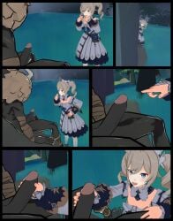 barbara_(genshin_impact) comic genshin_impact hilichurls_(species) penis pine_nsfw