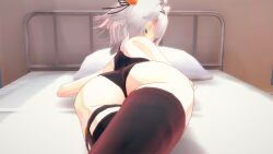 1girls 3d 3d_(artwork) 3d_render ass ass_focus bed bedroom big_ass big_butt breasts butt butt_focus cat_ears cat_girl catgirl clothed crossed_legs female female_focus female_only filian filian_(vtuber) gerwazy high_heels hips indie_virtual_youtuber koikatsu laying_down laying_on_bed laying_on_stomach leotard rindo_(vrchat) streamer tagme thicc_thighs thigh_highs thighhighs thighs virtual_youtuber vtuber white_hair