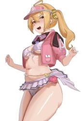 1girls artist_request ass big_ass female female_focus female_only light-skinned_female light_skin looking_at_viewer luciana_de_montefio skirt smile solo thick_thighs thighs zenless_zone_zero