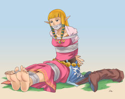 barefoot bondage feet foot_fetish gag princess_zelda skyward_sword soles tagme the_legend_of_zelda tied_feet tied_toes tied_up toenails toes zelda_(skyward_sword)