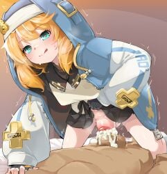 2boys akihara_nakuru balls_expansion blush breasts bridget crossdresser crossdressing crossdressing_male cum cum_in_penis docking femboy guilty_gear guilty_gear_strive heart_eyes lifting_own_clothes lifting_skirt male male_only naik penile_urethral_insertion penis penis_in_penis stomach_bulge sweat tongue_out trans_woman transfem transgender twink twitching twitching_penis urethra urethral_insertion vein
