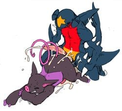 anal anal_sex cum cum_inside cum_while_penetrated diphallia diphallism dragon duo erection feral garchomp grumpig hands-free interspecies male male_only mammal messy multi_penis nintendo nude orgasm penetration penis pokemon pokemon_(species) porcine scalie sheer_(artist) smile tapering_penis video_games yaoi