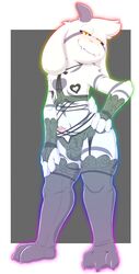 1boy 2017 2d 3_toes 4_fingers absurd_res amber_eyes anthro anthro_male anthro_only armwear asriel_dreemurr black_sclera blush boss_monster bulge caprine claws clothed clothing erection foreskin fur furry furry_male furry_only girly goat god_of_hyperdeath half-closed_eyes hand_on_hip heart hi_res horn humanoid humanoid_male humanoid_only humanoid_penis legwear lingerie long_ears looking_at_viewer male male_only mammal mammal_humanoid naughty_face navel nipples otto0ttsy partially_retracted_foreskin penis pinup poking_out pose rainbow seductive simple_background smile solo solo_male standing toe_claws toes uncut undertale undertale_(series) underwear video_games white_background white_fur