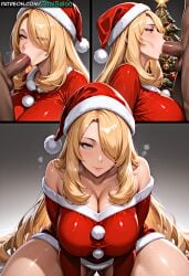 1girls ai_assisted ai_generated big_ass big_breasts blonde_female blonde_hair blowjob breasts christmas christmas_clothing christmas_decorations christmas_hat christmas_headwear christmas_outfit christmas_tree chromatic_abberation curvaceous curvaceous_body curvaceous_female curvaceous_figure curves curvy curvy_body curvy_female curvy_figure curvy_hips cynthia_(pokemon) dark-skinned_male eyebrows eyelashes eyeliner fellatio femal female girl gradient_background grey_background grey_eyes heavy_breathing hi_res high_resolution highres hires huge_ass huge_breasts indoors kneeling large_ass large_breasts light-skinned_female long_hair looking_at_another looking_at_viewer multiple_images multiple_views naked naked_male nude nude_male on_knees patreon patreon_username pokemon santa_costume santa_dress santa_hat sexually_suggestive simple_background stable_diffusion steam submissive sucking sucking_off sucking_penis tagme thaisalon thick thick_thighs thighs vacuum_blowjob vacuum_fellatio voluptuous voluptuous_body voluptuous_female watermark