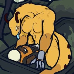 1boy 1girls 2022 anthro armor clothed clothed_male clothed_male_nude_female commando_(risk_of_rain) cowgirl_position cum cum_in_pussy cum_inside elder_lemurian female height_difference horns human_on_anthro interspecies interspecies_sex kiss_in_the_storm lizard male male/female monster monster_on_male orange_clothing penis_out risk_of_rain risk_of_rain_2 sex size_difference tail tongue tongue_out yellow_body yellow_eyes yellow_skin zoquete