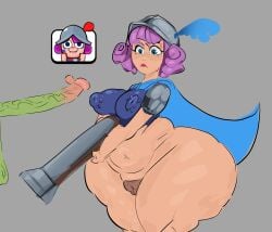 1boy 1boy1girl 1female 1girl 1girls big_ass big_nipples big_penis blue_eyes breasts cape clash_(series) clash_royale emote excited glands_of_montgomery goblin goblin_(clash_of_clans) goblin_(clash_royale) greaseyhair happy huge_ass huge_cock long_penis looking_at_penis musketeer_(clash_royale) partially_clothed purple_hair pussy pussy_peek short_hair staring_at_penis thick_thighs tight_clothing wide_hips