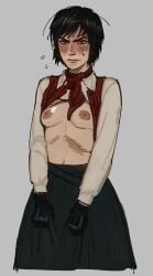 1girls blush blush_lines breasts breasts_out daniil_dankovsky flashing flashing_breasts genderswap_(mtf) nipples open_clothes open_shirt pathologic pathologic_2 petite petite_body petite_breasts petite_female pinup rule_63 small_breasts tiny_breasts tits_out xn0regiax