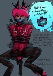 alastor from hazbin hotel by b100d.n.gutz