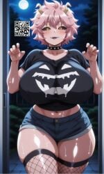 ashido mina from my hero academia by iwfrez