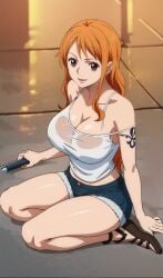 ai_generated female female_only nami_(one_piece) one_piece stickyai