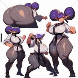 1girls ai_generated ass big_ass big_breasts breasts huge_ass huge_breasts huitzer