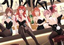 5girls arm_support arm_under_breast arm_under_breasts armpit armpit_crease armpit_peek armpits ass ass ass_cleavage back bar bare_armpits bare_arms bare_back bare_chest bare_hands bare_shoulders bare_skin belly_button black_bunny_ears black_bunnygirl_costume black_bunnysuit black_choker black_hair_ribbon black_hair_tie black_hairband black_leotard black_ribbon black_thighband black_topwear blue_bowtie blue_eyes blue_eyes_female blue_ribbon blush blush_face blush_lines blushed_face blushing_at_viewer blushing_face blushing_female bowtie breasts brown_eyebrows brown_hair brown_hair_female brown_legwear brown_pantyhose brown_stockings bunny_ears bunny_tail bunnygirl bunnygirl_outfit busty busty_female busty_girl busty_teen butt_crack butt_crack_outline butterfly_hair_ornament calves choker cleavage closed_mouth_smile collar collarbone covered_areola covered_areolae covered_navel covered_nipples curvy curvy_ass curvy_body curvy_female curvy_figure curvy_hips curvy_teen dot_nose elbows exposed_armpits exposed_arms exposed_back exposed_chest exposed_shoulders exposed_skin eye_closed fair_skin fake_animal_ears female female_focus female_only fingers full_body go-toubun_no_hanayome green_hair_ribbon green_ribbons grin grinning grinning_at_viewer hair_between_eyes hair_clip hair_clips hair_ornament hair_ornaments hair_ribbon hair_tie hairband hairclip hairclips hairless_armpits hand_on_hair hand_on_own_hair head_tilt high_resolution high_school_student highleg highleg_leotard highres hourglass_figure indoor indoors knee_up kneepits knees large_breasts lean_body lean_figure leg_up legs legwear leotard light-skined_female light-skinned light-skinned_female light_skin light_skin_female light_skinned light_skinned_female long_hair looking_at_viewer looking_back looking_back_at_viewer medium_hair multiple_females multiple_girls nakano_ichika nakano_itsuki nakano_miku nakano_nino nakano_yotsuba narrow_waist navel necktie one_eye_closed one_eye_open open_mouth open_mouth_smile orange_eyebrows orange_hair orange_hair_female pale pale-skinned_female pale_skin pale_skinned_female pantyhose parted_lips pink_eyebrows pink_hair pink_hair_female profile profnote red_hair red_hair_female red_necktie ribbon school_girl school_girls seductive_grin serving_tray sexy_armpits shaved_armpits short_hair shoulders siblings sideboob sisters sitting slender_body slender_waist slim_girl slim_waist smile smiley_face smiling smiling_at_viewer smirk smooth_armpits smooth_skin smug_grin star_hair_ornament stockings stool teen_girl teenage_girl teenage_girls teenager thick_ass thick_thighs thighband thighs thin_waist tilted_head tongue topwear tray underboob upper_body white-skinned_female white_collar white_skin white_skinned_female white_wrist_cuffs wide_hips wine wine_bottle wine_glass wink winking winking_at_viewer winking_eye wrist_cuffs