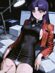 katsuragi misato from neon genesis evangelion by mionety