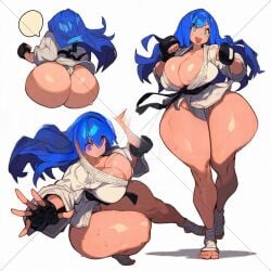 1girls ai_generated ass big_ass big_breasts breasts fundoshi huge_ass huge_breasts huitzer