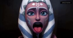 ahe_gao ahe_gao ahsoka_tano ai_generated animated clone_wars drool drool_string drooling eyes_rolling_back no_sound orange_skin smutgen star_wars tagme togruta tongue tongue_out video