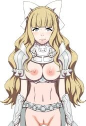 blonde_hair breasts breasts_out charlotte_(fire_emblem) fire_emblem fire_emblem_fates nude_edit practically_nude