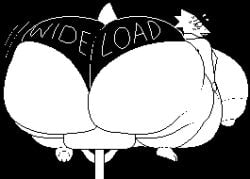 alphys ass ass_focus big_ass big_breasts breasts bubble_butt chip_at_night female huge_ass huge_breasts hyper_ass nipples tagme thick_thighs undertale wide_hips